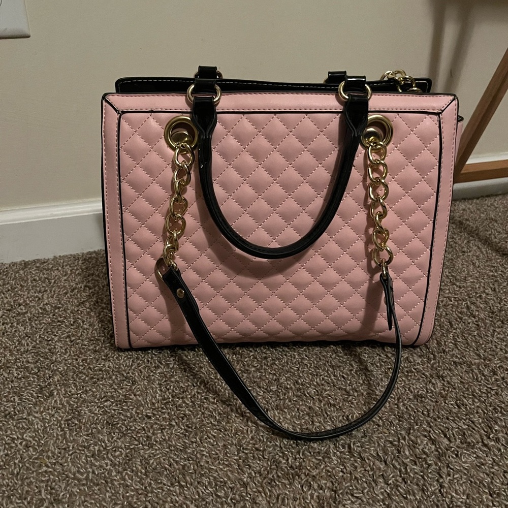Pink purse with straps